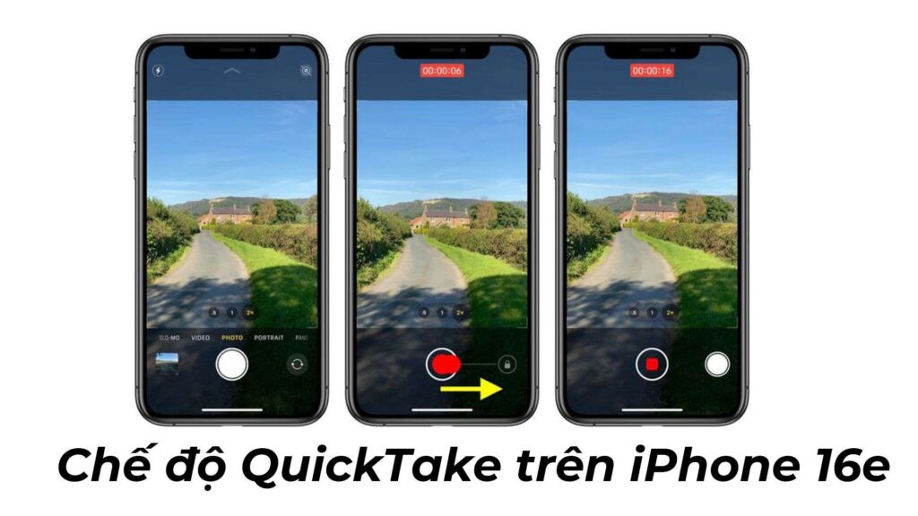 quay video trên iPhone 16e